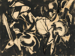 Lee Krasner - Untitled (1953), an example of embodied abstract expressionist painting