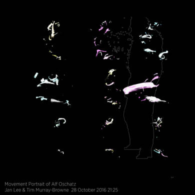 Movement Portrait of Alf Oschatz by Jan Lee and Tim Murray-Browne