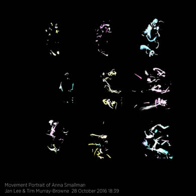 Movement Portrait of Anna Smallman by Jan Lee and Tim Murray-Browne