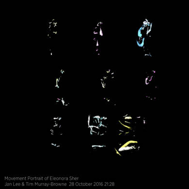 Movement Portrait of Eleonora Sher by Jan Lee and Tim Murray-Browne