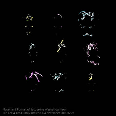 Movement Portrait of Jacqueline Weekes-Johnson by Jan Lee and Tim Murray-Browne
