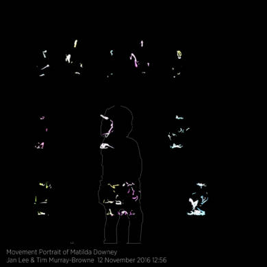 Movement Portrait of Matilda Downey by Jan Lee and Tim Murray-Browne