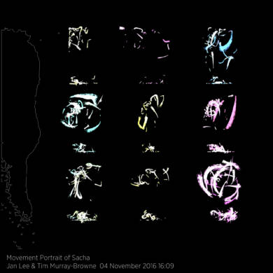 Movement Portrait of Sacha by Jan Lee and Tim Murray-Browne
