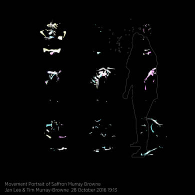 Movement Portrait of Saffron Murray-Browne by Jan Lee and Tim Murray-Browne