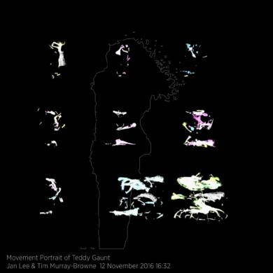 Movement Portrait of Teddy Gaunt by Jan Lee and Tim Murray-Browne