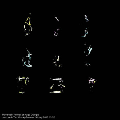 Movement portrait of Hugo Olympio by Jan Lee and Tim Murray-Browne