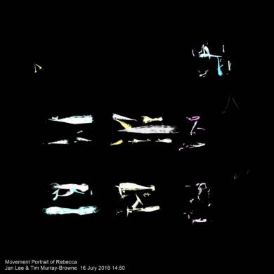 Movement portrait of Rebecca by Jan Lee and Tim Murray-Browne
